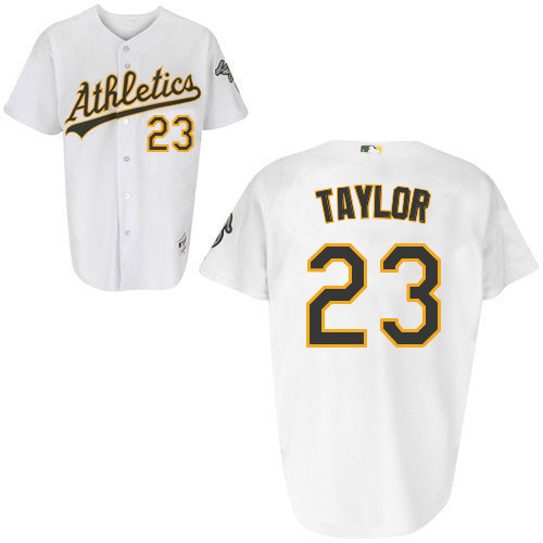 Michael Taylor #23 Youth Baseball Jersey-Oakland Athletics Authentic Home White Cool Base MLB Jersey